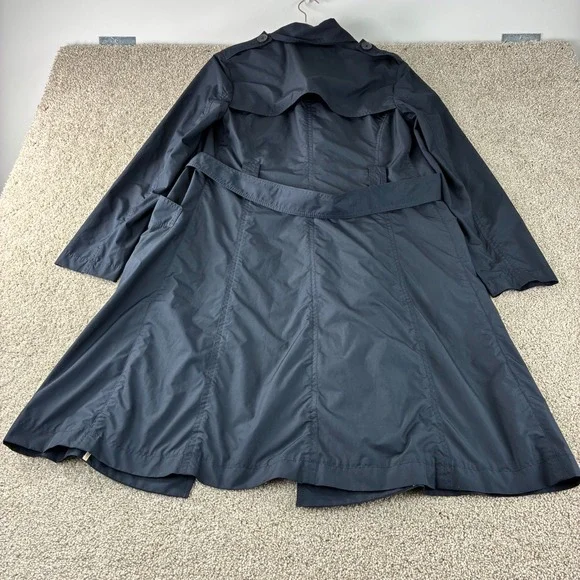 The Limited Womens Trench Coat Medium Blue Rain Lightweight Jacket Casual Career - Picture 9 of 9